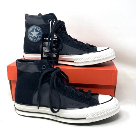 Converse Chuck 70 High Men's Shoes Suede Canvas Black Sneakers Casual A01785C - Picture 4 of 10